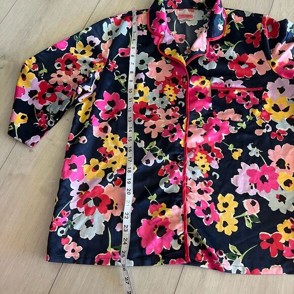Kate Spade Long Pajama Set L Bright Cheery Floral - Picture 3 of 10